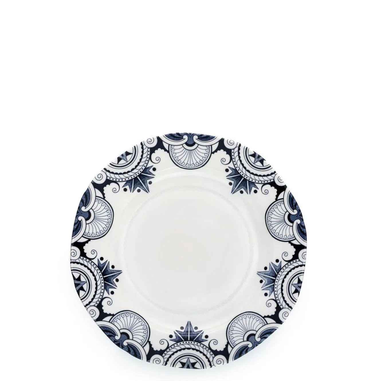 Burleigh Plates-Ink Blue Palisade Plate 7 1/2 in