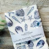 Toasted Crumpet Tea|Tea Towels-Inky Shells Tea Towel