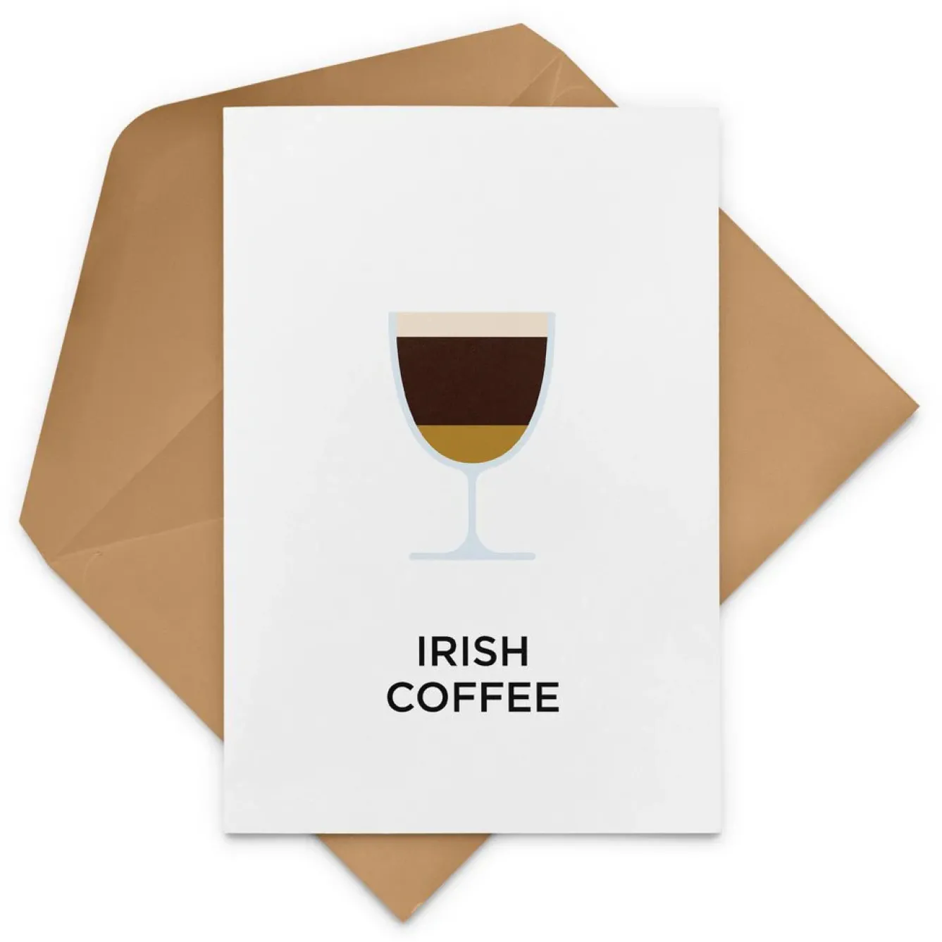 Everlong Print Co. Greeting Cards-Irish Coffee Card