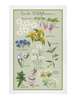 Ulster Weavers Tea|Tea Towels-Irish Wildflowers Tea Towel