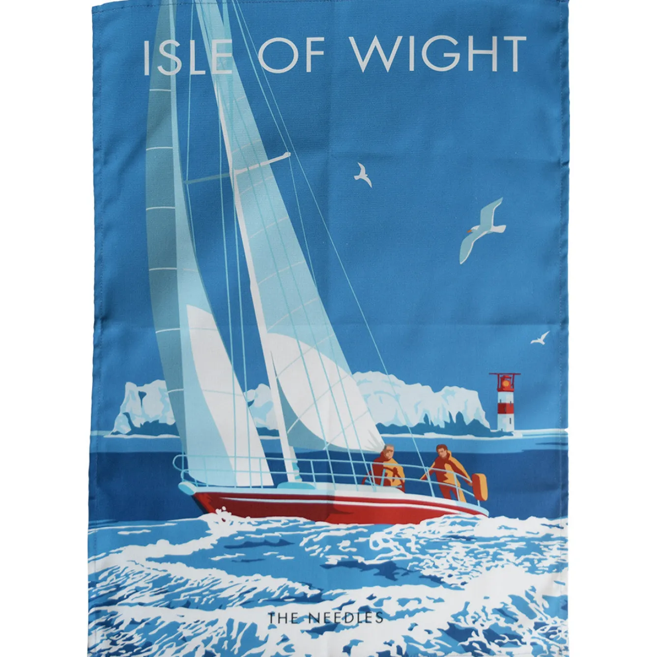 Town Towels Tea|Tea Towels-Isle of Wight - The Needles Tea Towel