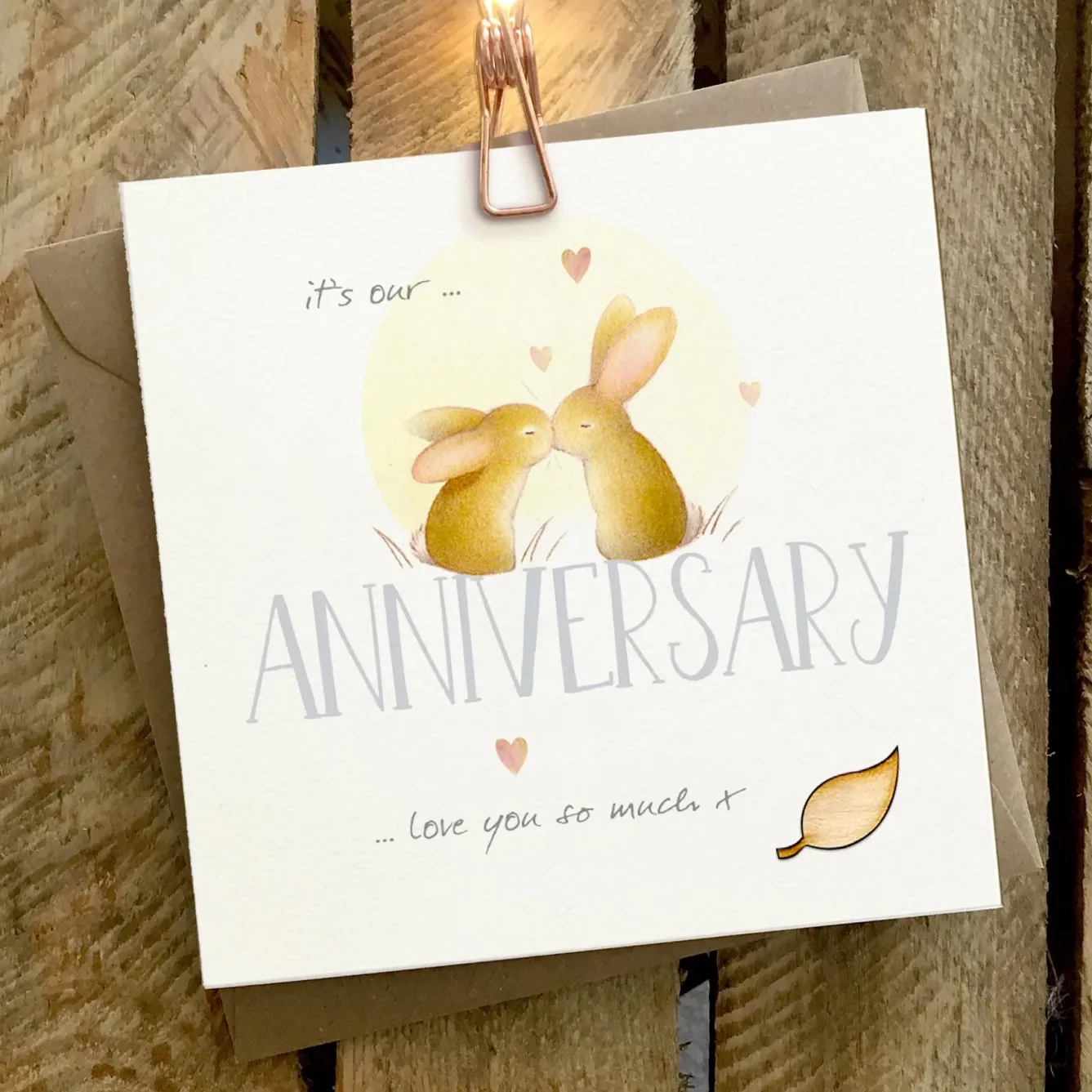 Ginger Betty Greeting Cards-It's Our Anniversary Card
