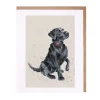 Wrendale Designs Greeting Cards|Children-'Jack' Black Labrador Greetings Card
