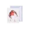 Wrendale Designs Greeting Cards-'Jolly Robin' Gift Enclosure Card