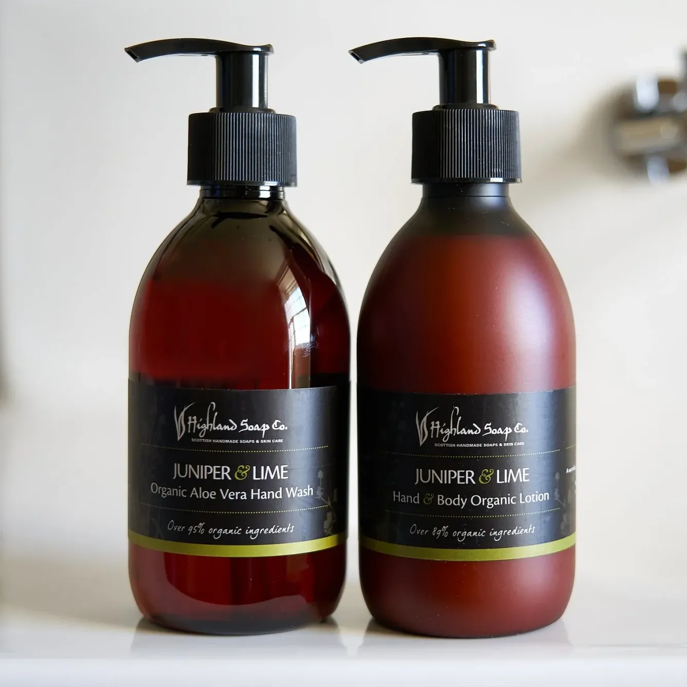 The Highland Soap Company Soaps & Lotions-Juniper & Lime Hand & Body Organic Lotion 300ml