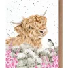 Wrendale Designs Greeting Cards-'Just for Moo' Highland Cow Greetings Card