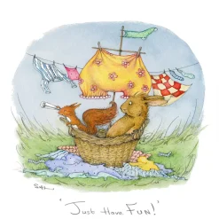 Moongazer Cards Greeting Cards-Just Have Fun Greeting Card