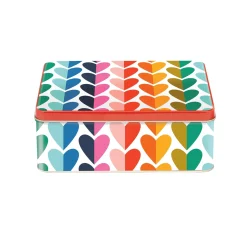 Elite Tins Storage-Kate Rhees Hearts Deep Rectangular Tin