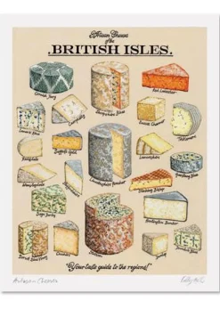 Kelly Hall Designs Art-Kelly Hall Artisan Cheeses Print
