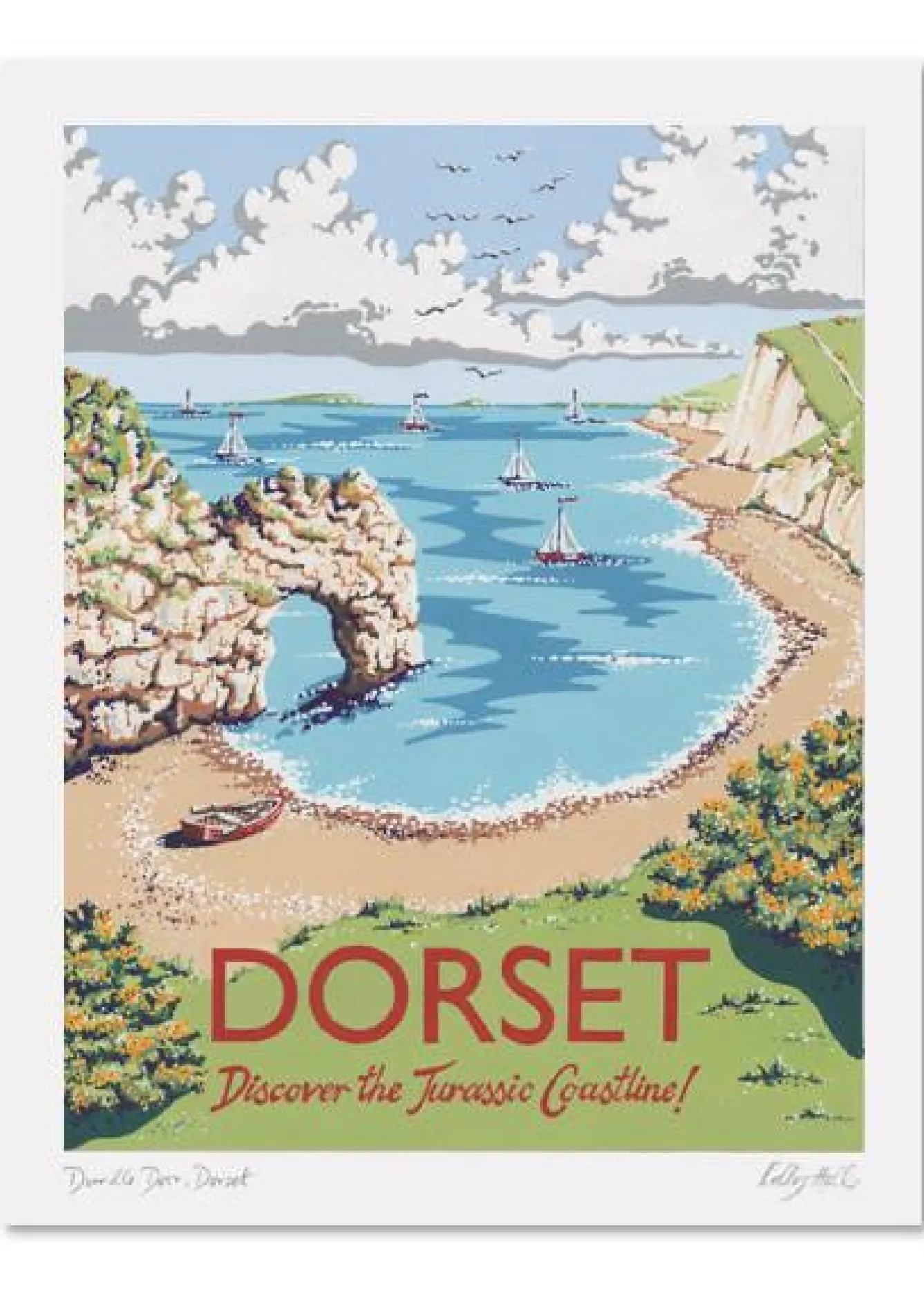 Kelly Hall Designs Art-Kelly Hall Dorset Print