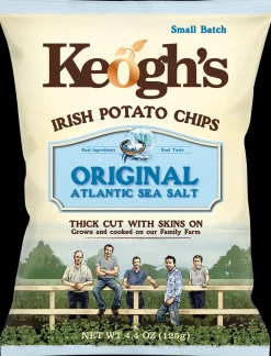 Tea & Biscuits Snacks & Crackers|New Treats-Keogh's Atlantic Sea Salt Crisps