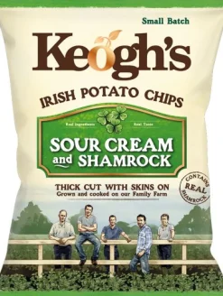 Tea & Biscuits Tea|Snacks & Crackers-Keogh's Shamrock and Sour Cream Crisps