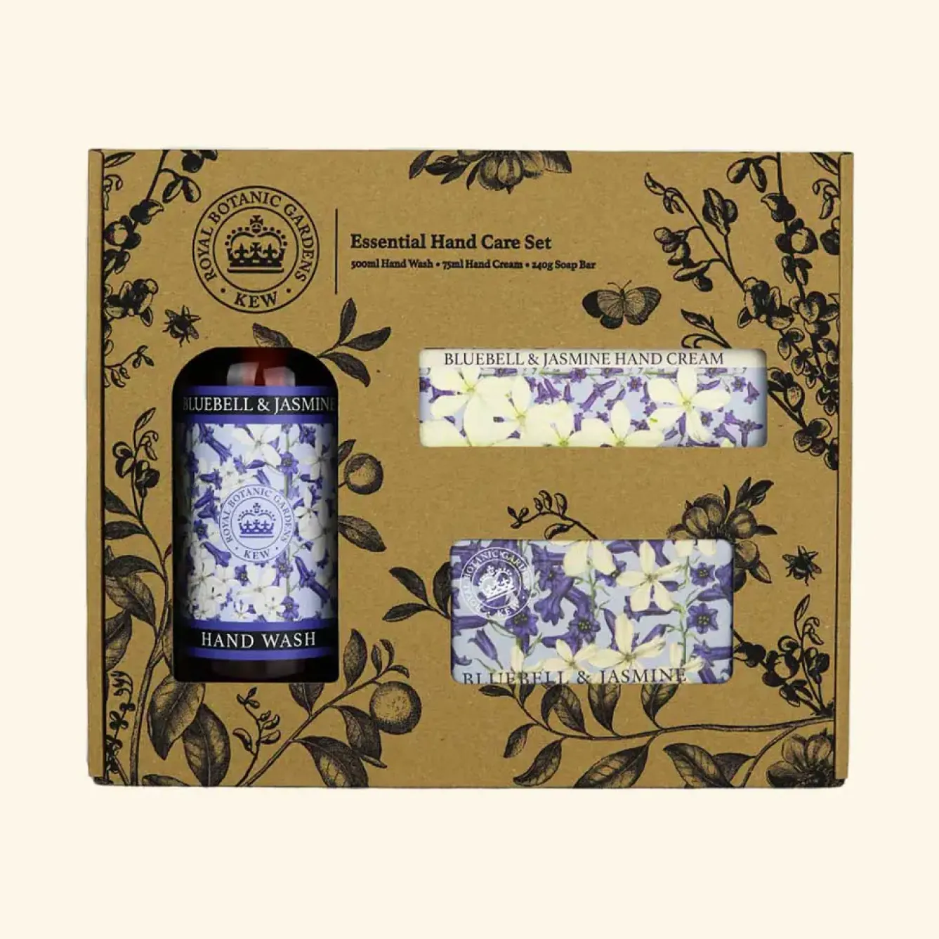 English Soap Company Soaps & Lotions-Kew Gardens Bluebell & Jasmine Essential Hand Care Gift Box