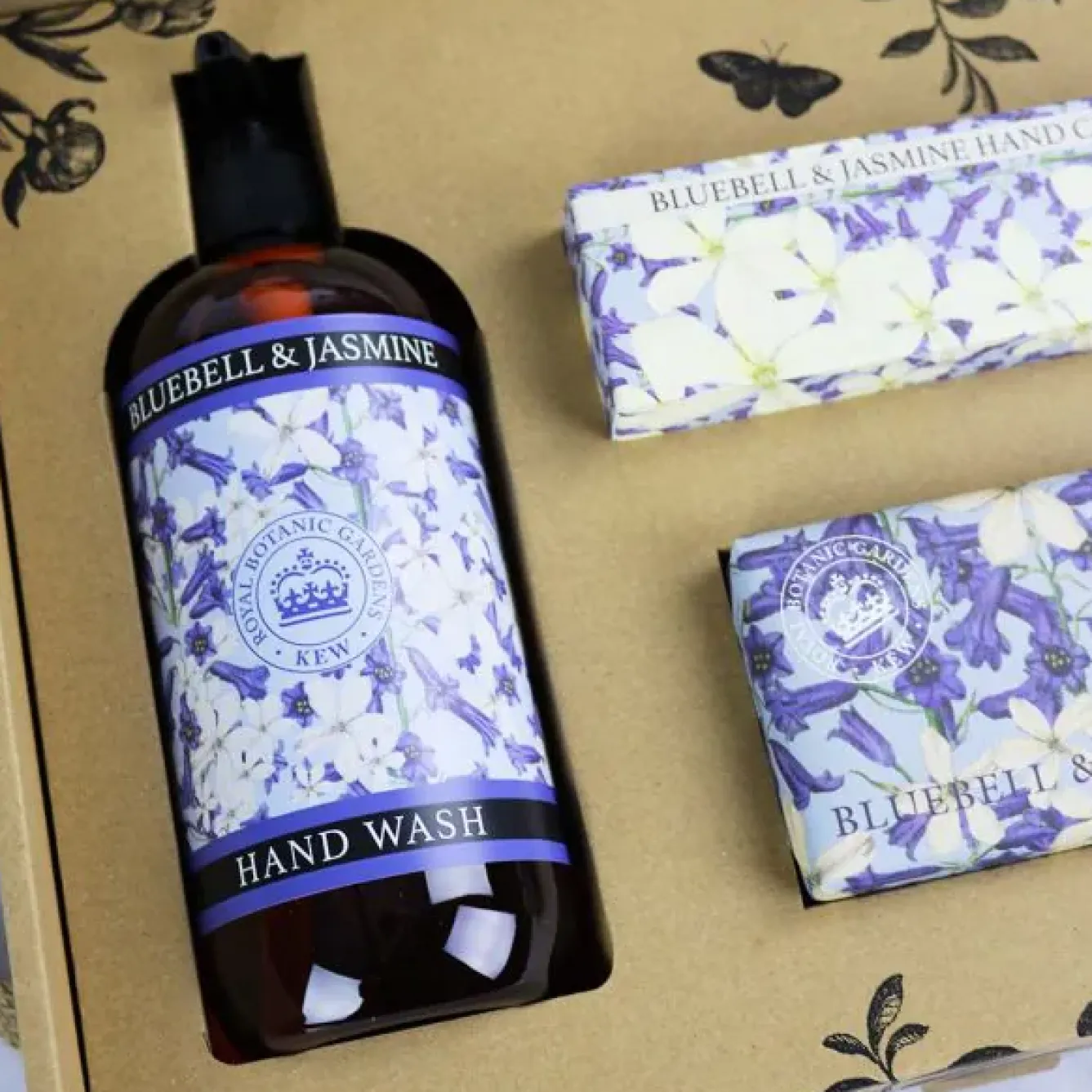 English Soap Company Soaps & Lotions-Kew Gardens Bluebell & Jasmine Essential Hand Care Gift Box