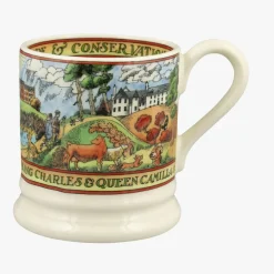Emma Bridgewater Royal|Royal Family-King & Countryman Charles III 1/2 Pint Mug