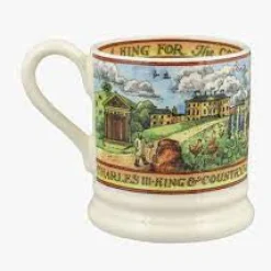 Emma Bridgewater Royal|Royal Family-King & Countryman Charles III 1/2 Pint Mug
