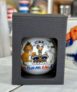 Alison Gardiner Royal|Christmas Decorations-King Charles III Coronation China Bauble