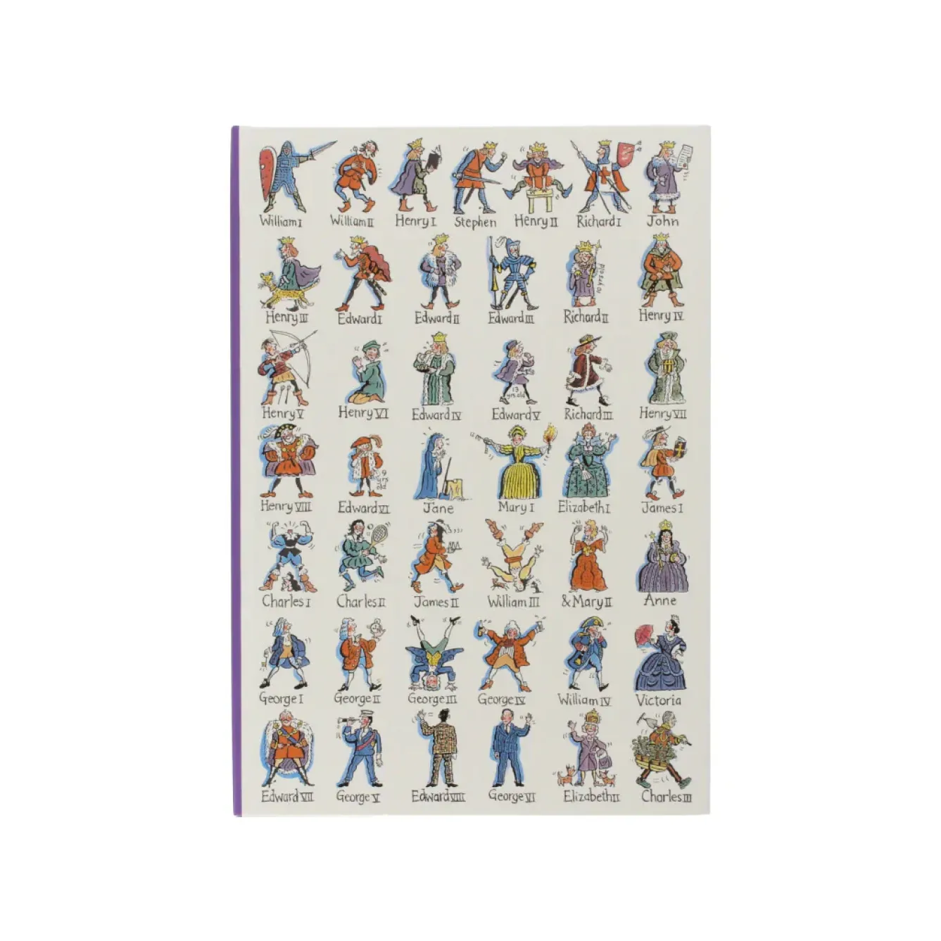 Picturemaps Stationery-Kings & Queens of England A5 Notebook