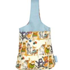 Emma Ball Crafts|Bags-Kittens in Mittens Small Wrist Bag