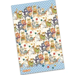 Emma Ball Tea|Tea Towels-Kittens in Mittens Tea Towel
