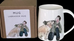 Helen Beard Whimsical|Pets-Labrador Hug Mug