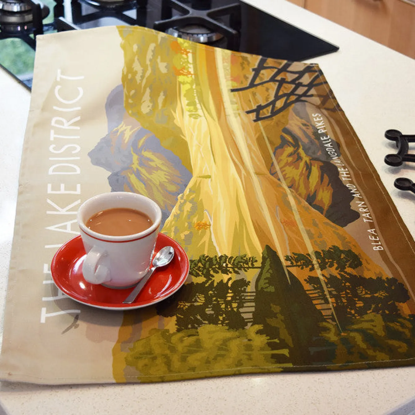 Town Towels Tea|Tea Towels-Lake District - Blea Tarn and the Langdale Pikes Tea Towel