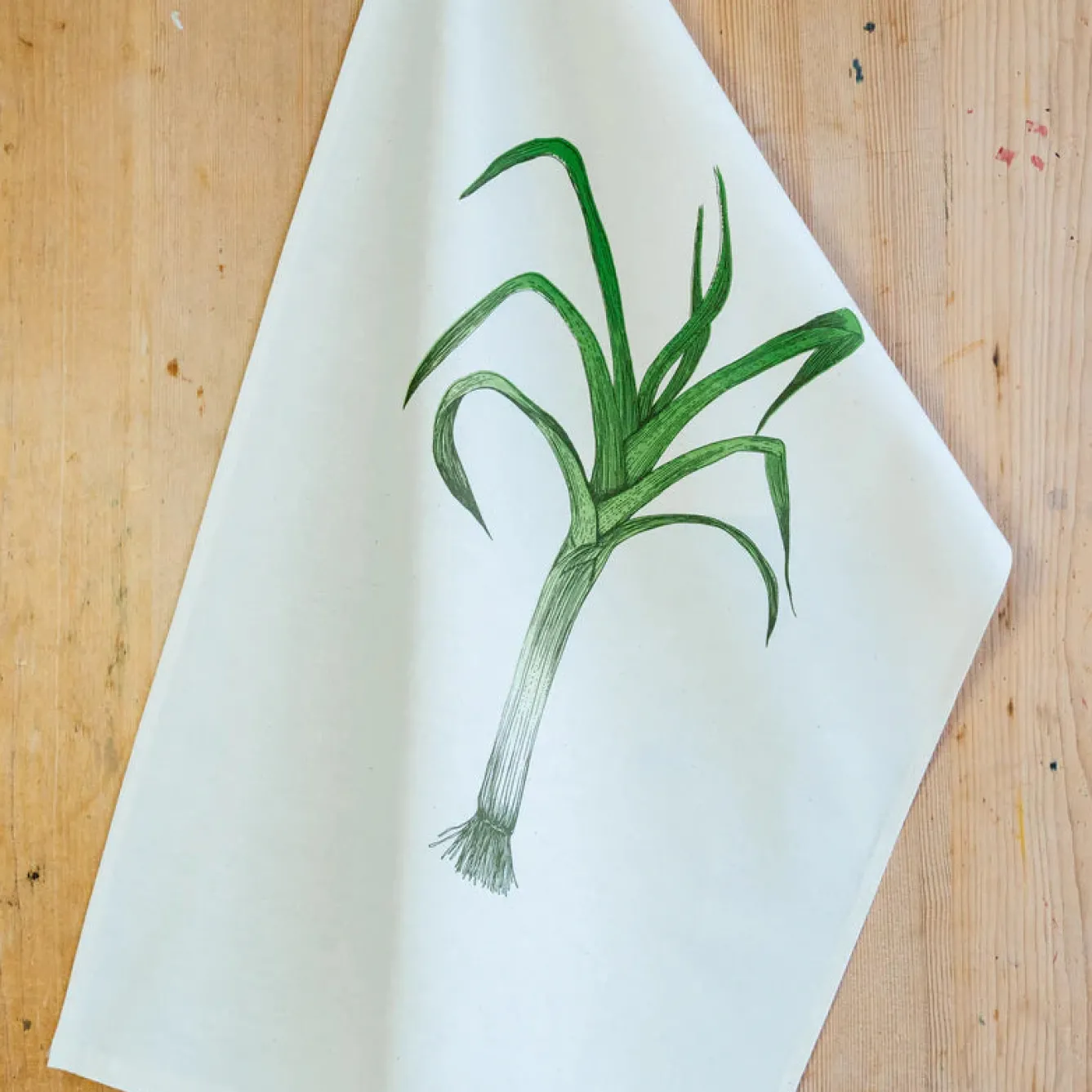 Lottie Day Tea|Tea Towels-Leek Tea Towel