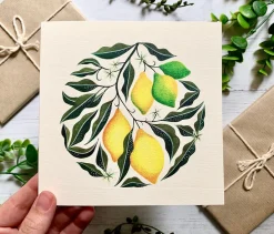 Becky Amelia Greeting Cards-Lemon Tree Greeting Card