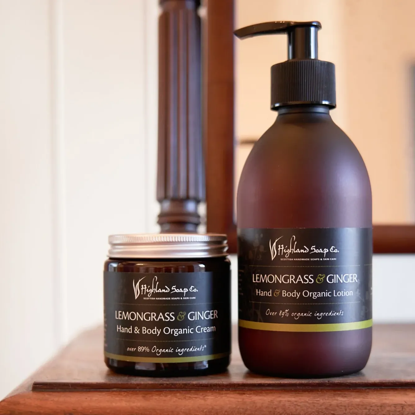 The Highland Soap Company Soaps & Lotions-Lemongrass & Ginger Hand & Body Organic Cream