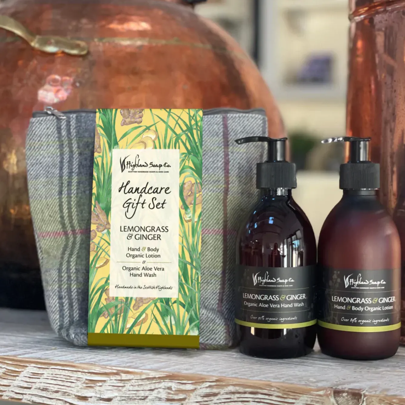 The Highland Soap Company Soaps & Lotions-Lemongrass & Ginger Hand Care Gift Set