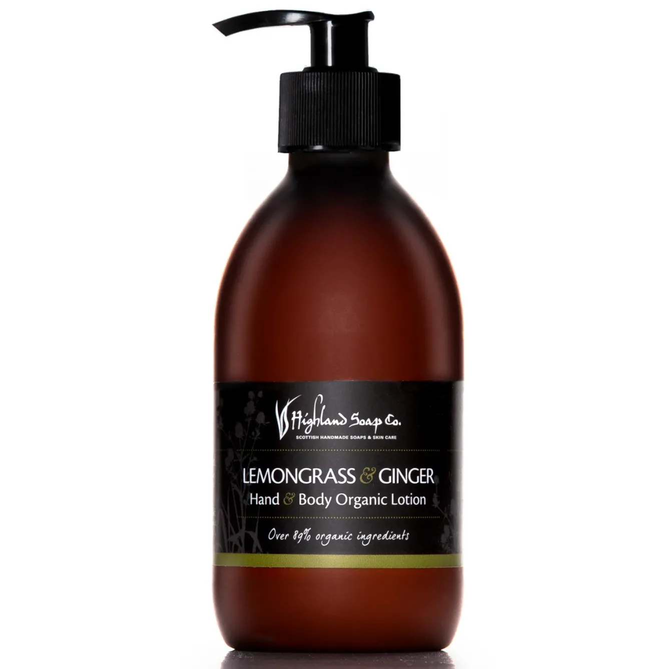The Highland Soap Company Soaps & Lotions-Lemongrass & Ginger Hand & Body Organic Lotion 300ml