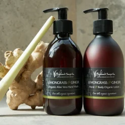 The Highland Soap Company Soaps & Lotions-Lemongrass & Ginger Hand & Body Organic Lotion 300ml