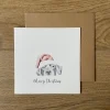 Katherine Sheard Designs Greeting Cards-Lenny Lab Christmas Greetings Card