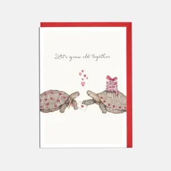 Lottie Murphy Valentine's Day-'Let's Grow Old Together' Tortoise Valentine's Card