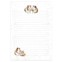 Wrendale Designs Stationery-'Lettuce be Friends' Guinea Pig Jotter Pad