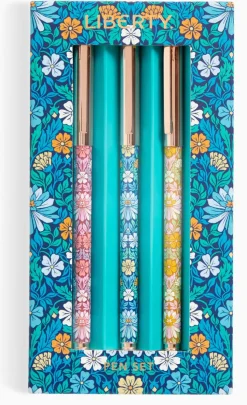 Chronicle Books Stationery-Liberty Moon Flower Pen Set of 3
