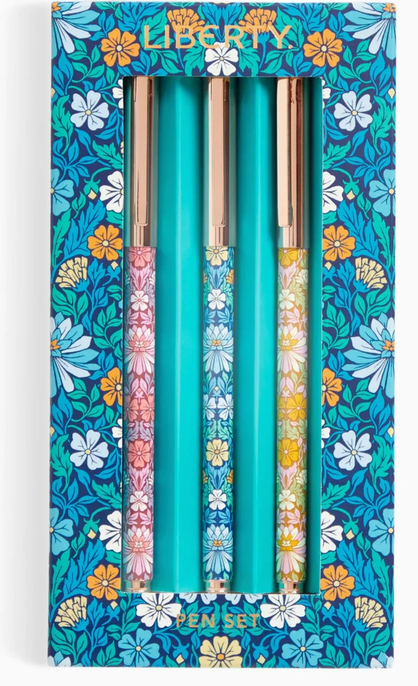 Chronicle Books Stationery-Liberty Moon Flower Pen Set of 3