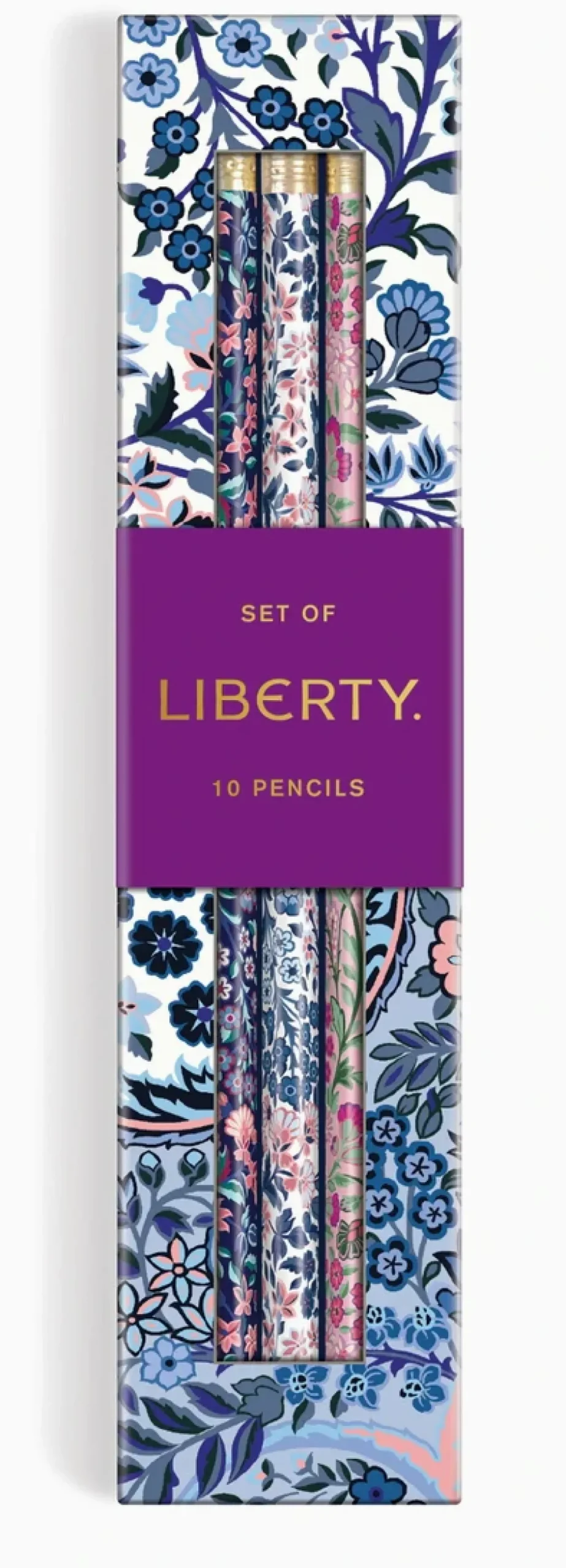 Chronicle Books Stationery-Liberty Tanjore Gardens Pencil Set of 10
