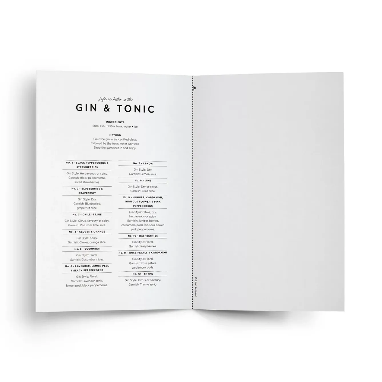 Everlong Print Co. Greeting Cards-Life is Better with Gin & Tonic Card