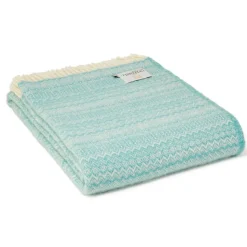 Tweedmill Textiles Ltd Pillows & Throws-Lifestyle Fair Isle Throw-Spearmint