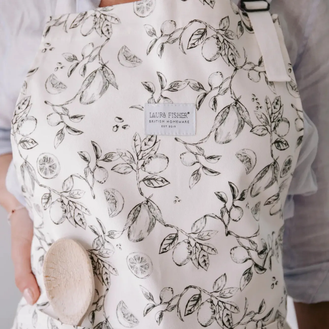 Laura Fisher Aprons-Lime & Mango Botanical Apron