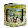 Heaven Scent Home Fragrance-Lime, Basil & Mandarin China Pot Candle - Chickens