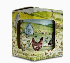 Heaven Scent Home Fragrance-Lime, Basil & Mandarin China Pot Candle - Chickens