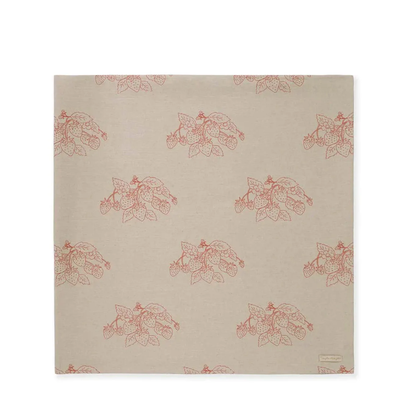 Sophie Allport Tea-Linen Blend Strawberries Table Cloth