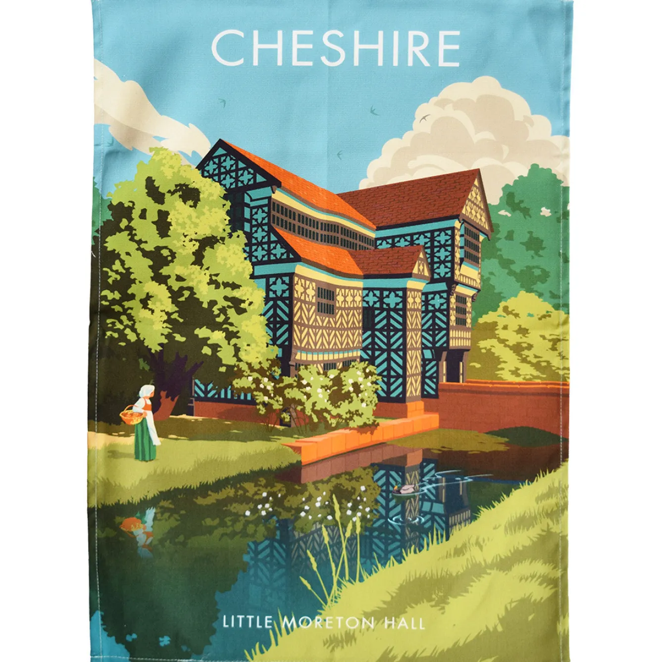 Town Towels Tea|Tea Towels-Little Moreton Hall - Cheshire Tea Towel