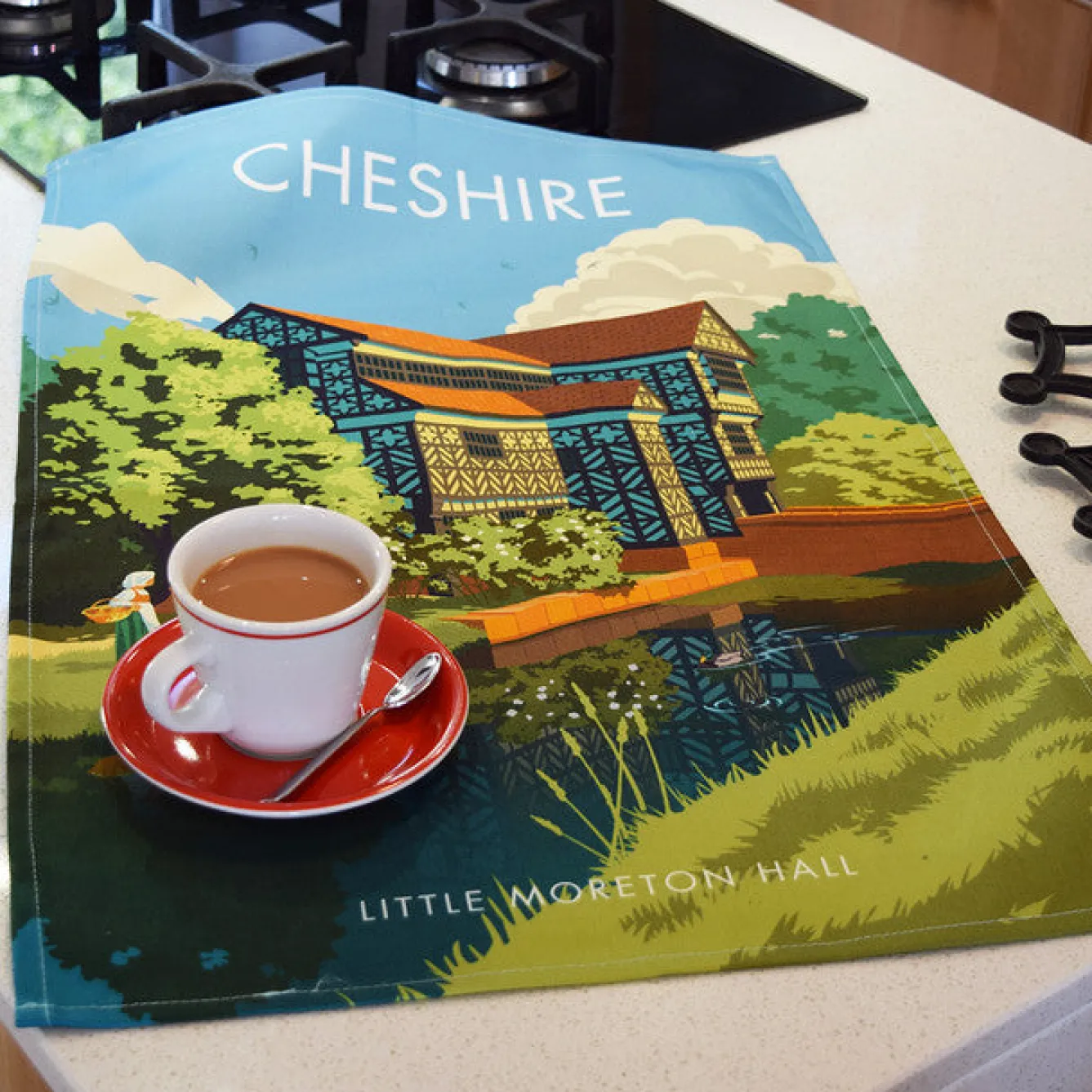 Town Towels Tea|Tea Towels-Little Moreton Hall - Cheshire Tea Towel