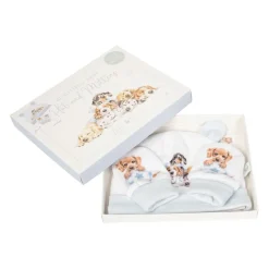Wrendale Designs Children-'Little Paws' Dog Baby Hat and Mittens Set