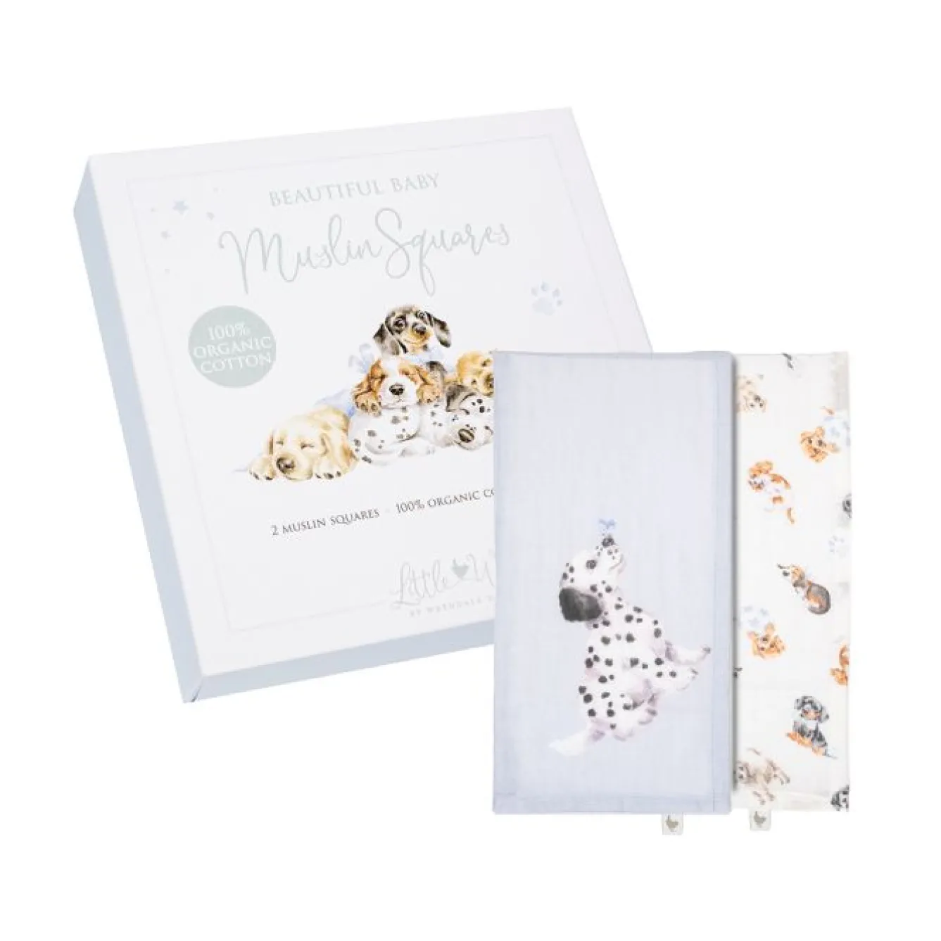 Wrendale Designs Children-'Little Paws' Muslin Gift Set