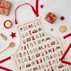 Victoria Eggs Aprons-London Christmas Apron
