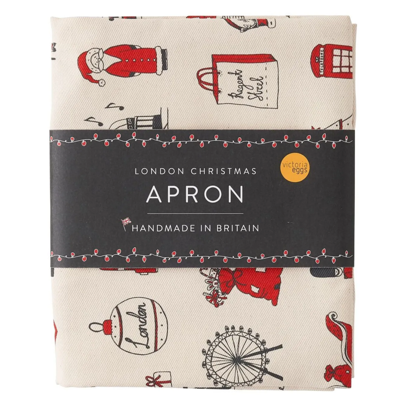 Victoria Eggs Aprons-London Christmas Apron